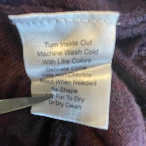 JOSEPH ABBOUD sweater 100% MERINO burgundy, size XXL - Picture 9 of 9